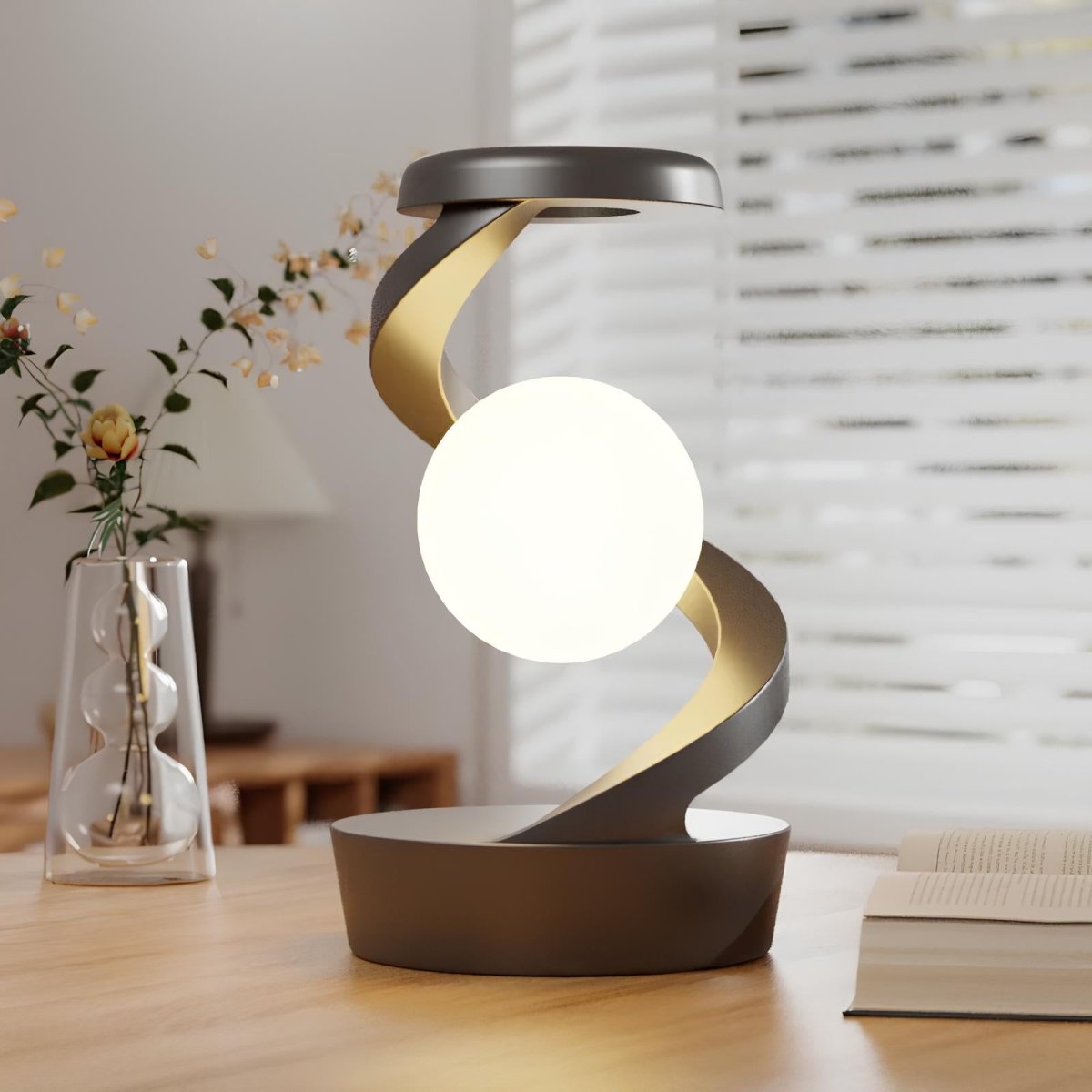 Interaktive Spiral-Tischlampe