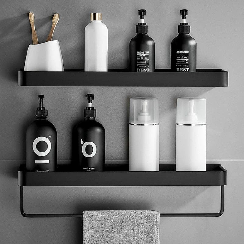 Wandregal mit Haken für das Badezimmer