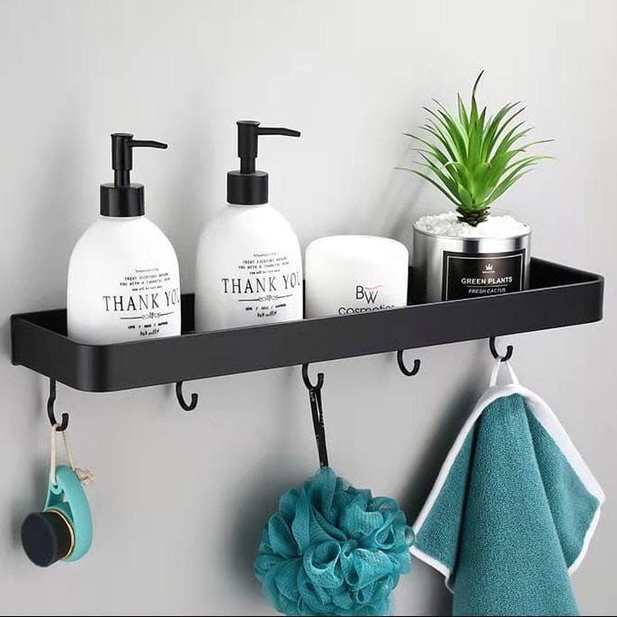 Wandregal mit Haken für das Badezimmer