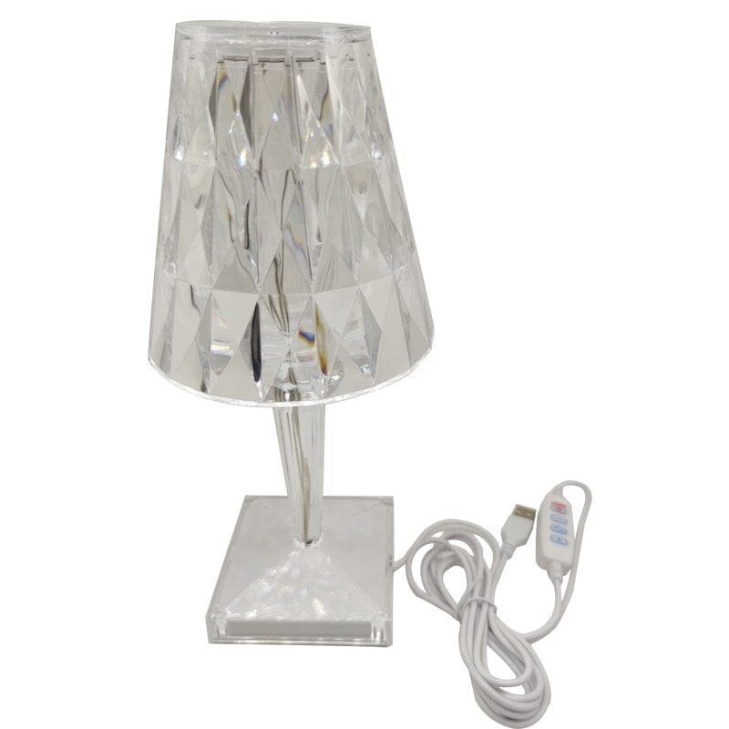Facettierte Tischlampe für das Wohnzimmer