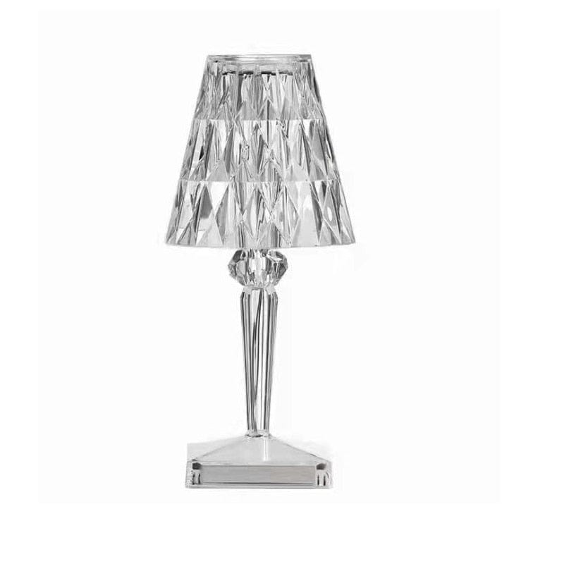 Facettierte Tischlampe für das Wohnzimmer