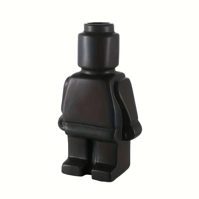 Moderner, von Blockformen inspirierter Blumentopf