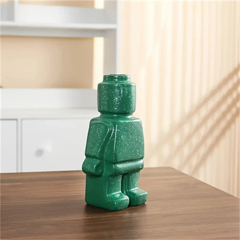 Moderner, von Blockformen inspirierter Blumentopf