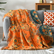 Wendbare Decke im Vintage-Blumenmuster
