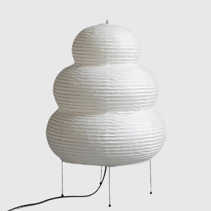 Tischlampe Schneemann im japanischen Stil
