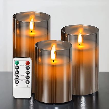 Moderne LED-Stumpenkerzen