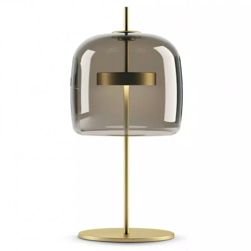 Tischlampe aus getöntem Glas