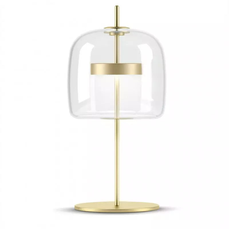 Tischlampe aus getöntem Glas
