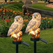Solar-Gartenleuchte in Eulenform