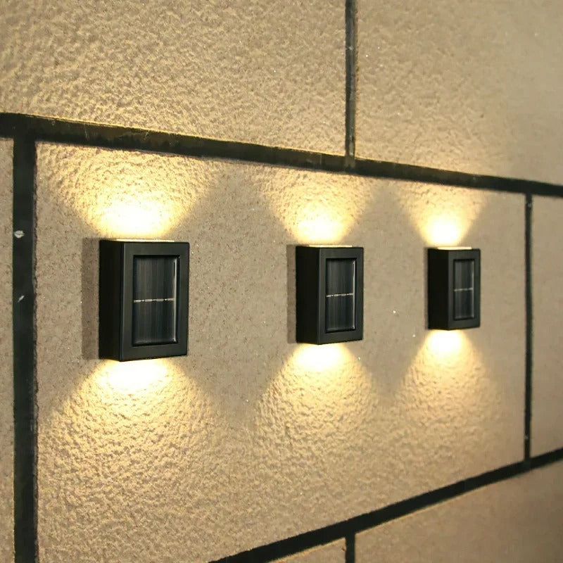 Skandinavische Solar-Wandleuchte
