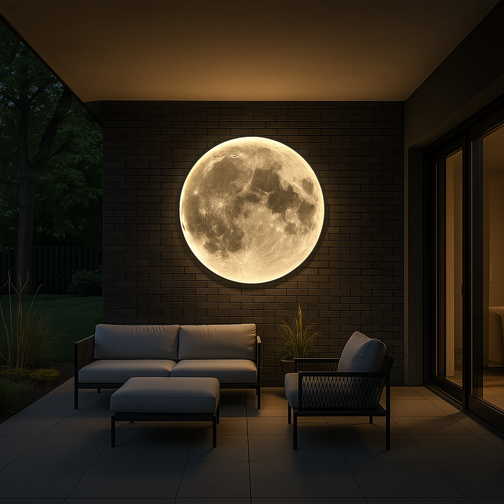 Wandleuchte Mond