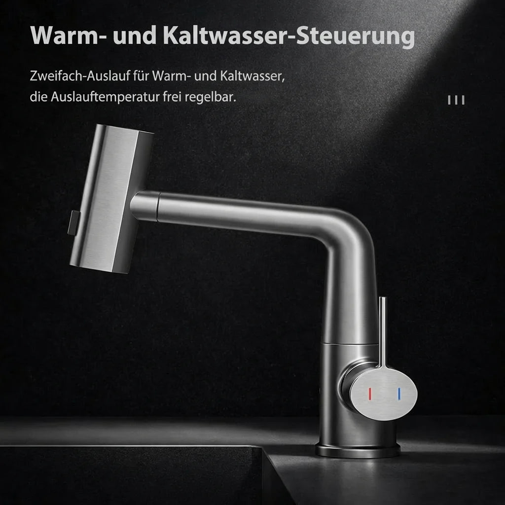 Flexibler LED-Küchenwasserhahn