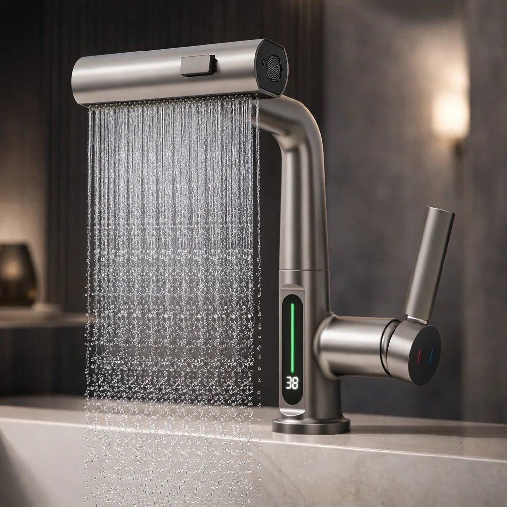 Flexibler LED-Küchenwasserhahn