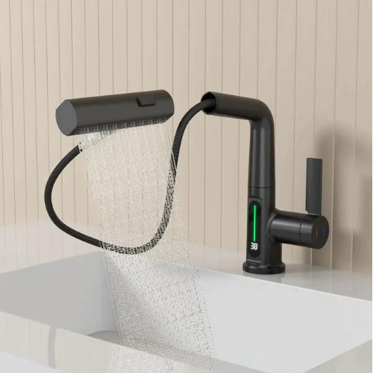 Flexibler LED-Küchenwasserhahn