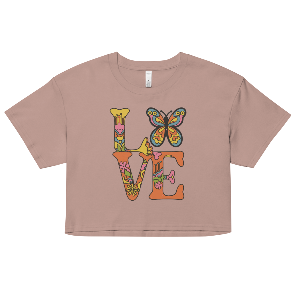 Summer of Love: Retro Butterfly Embraces You in This Comfy Crop